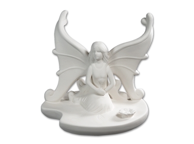 Bisque Lilypad Fairy (Unpainted, ready for glaze)