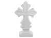Bisque Ornate Cross (Unpainted, ready for glaze)