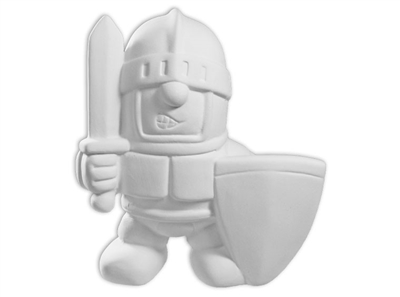 Bisque Game Knight (Unpainted, ready for glaze)