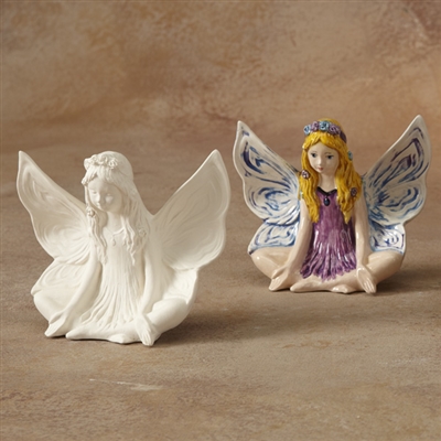 Bisque Lotus Fairy (Unpainted, ready for glaze)
