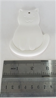 Bisque Cat Ornament (Unpainted, ready for glaze)