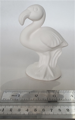 Bisque Flamingo (Unpainted, ready for glaze)