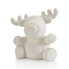 Bisque Tubby Reindeer (Unpainted, ready for glaze)