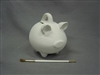 Bisque Piggy Bank (Unpainted, ready for glaze)