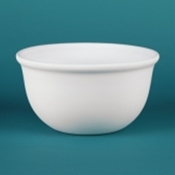 Bisque Medium Mixing Bowl (Unpainted, ready for glaze)