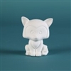Bisque Tiny Tot Fox (Unpainted, ready for glaze)