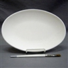 Bisque Coupe Oval Server (Unpainted, ready for glaze)
