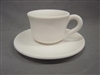 Bisque Tea Cup and Saucer (Unpainted, ready for glaze)