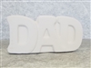 Bisque Dad Block (Unpainted, ready for glaze)
