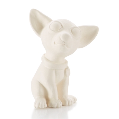 Bisque Chihuahua (Unpainted, ready for glaze)
