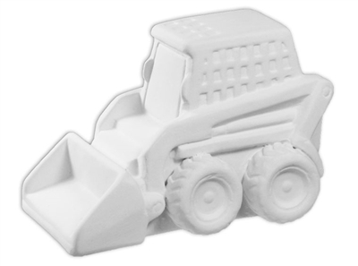 Bisque Bulldozer (Unpainted, ready for glaze)