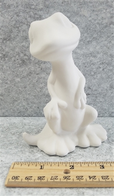 Bisque Standing Gecko (Unpainted, ready for glaze)