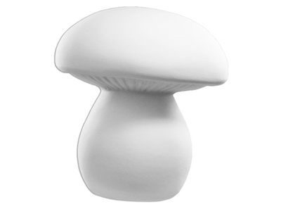 Bisque Garden Mushroom (Unpainted, ready for glaze)