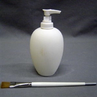 Bisque Soap Dispenser (Unpainted, ready for glaze)