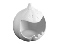 Bisque Jack O' Lantern Candy Dish (Unpainted, ready for glaze)