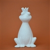 Bisque Prince Charming Frog Bank (Unpainted, ready for glaze)