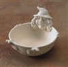 Bisque Witch Bowl (Unpainted, ready for glaze)