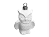 Bisque Owl Ornament 3d (Unpainted, ready for glaze)