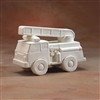 Bisque Fire Truck Bank (Unpainted, ready for glaze)