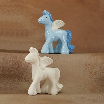 Bisque Pegasus Party Animal (Unpainted, ready for glaze)