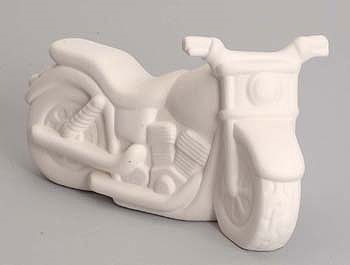 Bisque Motorcycle (Unpainted, ready for glaze)