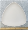 Bisque Triangle Plate (Unpainted, ready for glaze)