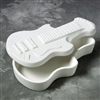 Bisque Guitar Box (Unpainted, ready for glaze)