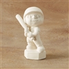 Bisque Baseball Boy (Unpainted, ready for glaze)
