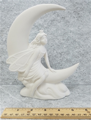 Bisque Moon Fairy (Unpainted, ready for glaze)