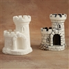 Bisque Castle Bank (Unpainted, ready for glaze)