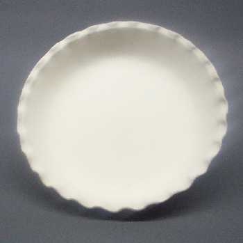 Bisque Pie Server Plate (Unpainted, ready for glaze)