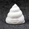 Bisque Poop Emoji Bank (Unpainted, ready for glaze)