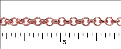 3mm Link Copper Rolo Chain (1ft)