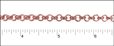 Copper 5.7mm rolo chain 1 ft