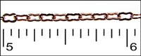 Copper Peanut Chain 1ft