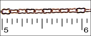 Copper Peanut Chain 1ft
