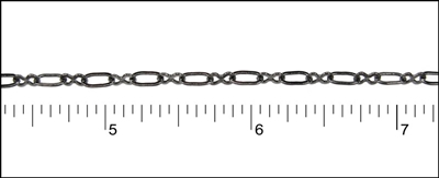 Gunmetal Figure 8 Chain 1ft