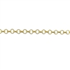 Gold Plated 3mm Rolo Chain 1ft