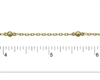 Gold Plated Dainty Chain with Ball 1ft