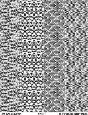 ACW Framework Full Length Texture Sheet, 10" x 2" designs