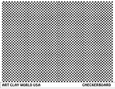 Checkerboard Low Relief Texture Plate 5.5x4.25