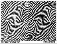 Fingerprint Low Relief Texture Plate 5.5x4.25