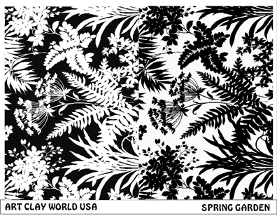 Spring Garden Low Relief Texture Plate 5.5x4.25