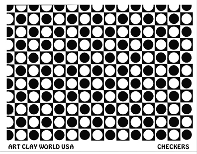 Checkers Low Relief Texture Plate 5.5x4.25