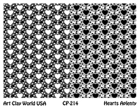 Hearts Aplenty Low Relief Texture Plate 5.5" x 4.25"