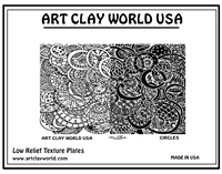 Shona Brooks Circles Low Relief Texture Plate 5.5x4.25