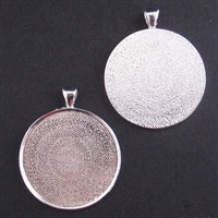 Silver X-Large 1.5in/38mm Round Bezel - 5pc