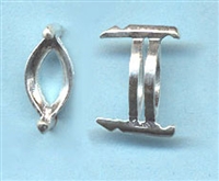 Pure Silver 8x4mm Marquis Setting 1pcs