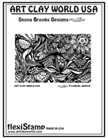 flexiStamp Shona Brooks Floral Wave
