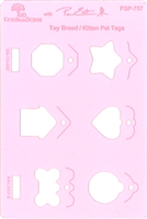 Toy Breed/Kitten Pet Tag Template by Pam East